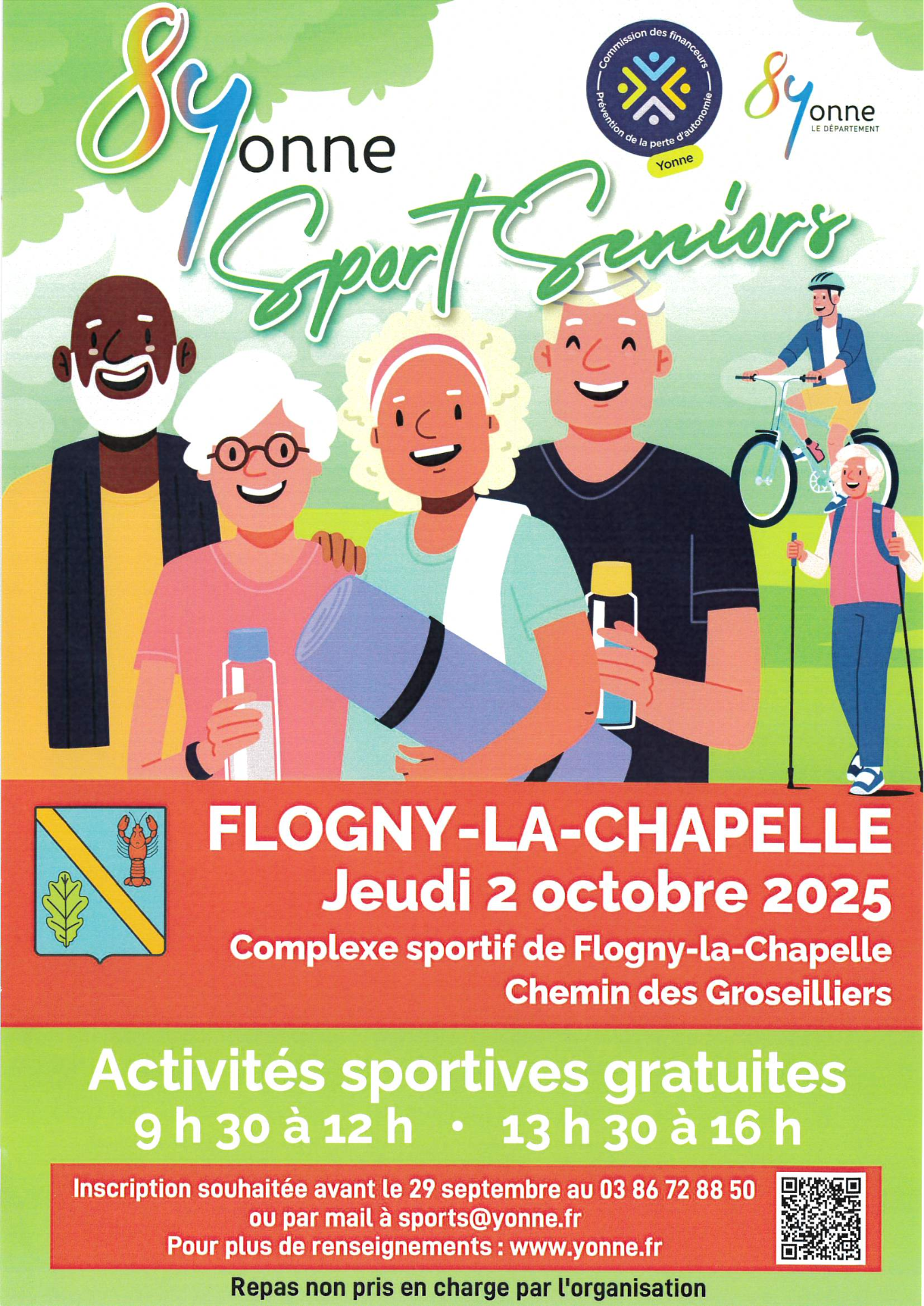 YONNE SPORT SENIORS le jeudi 2 octobre