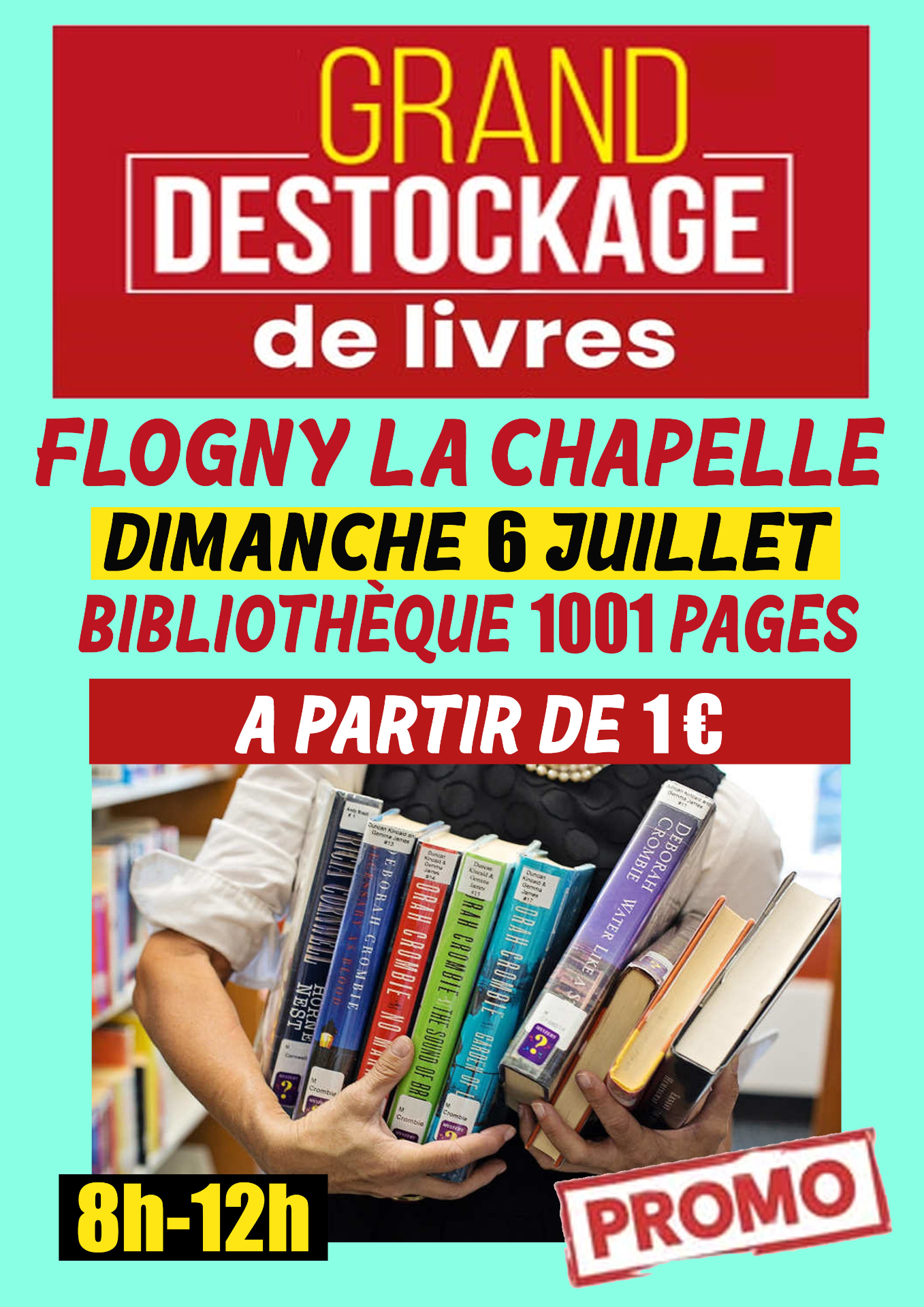 GRAND DESTOCKAGE DE LIVRES le 6 juillet à la bibliothèque