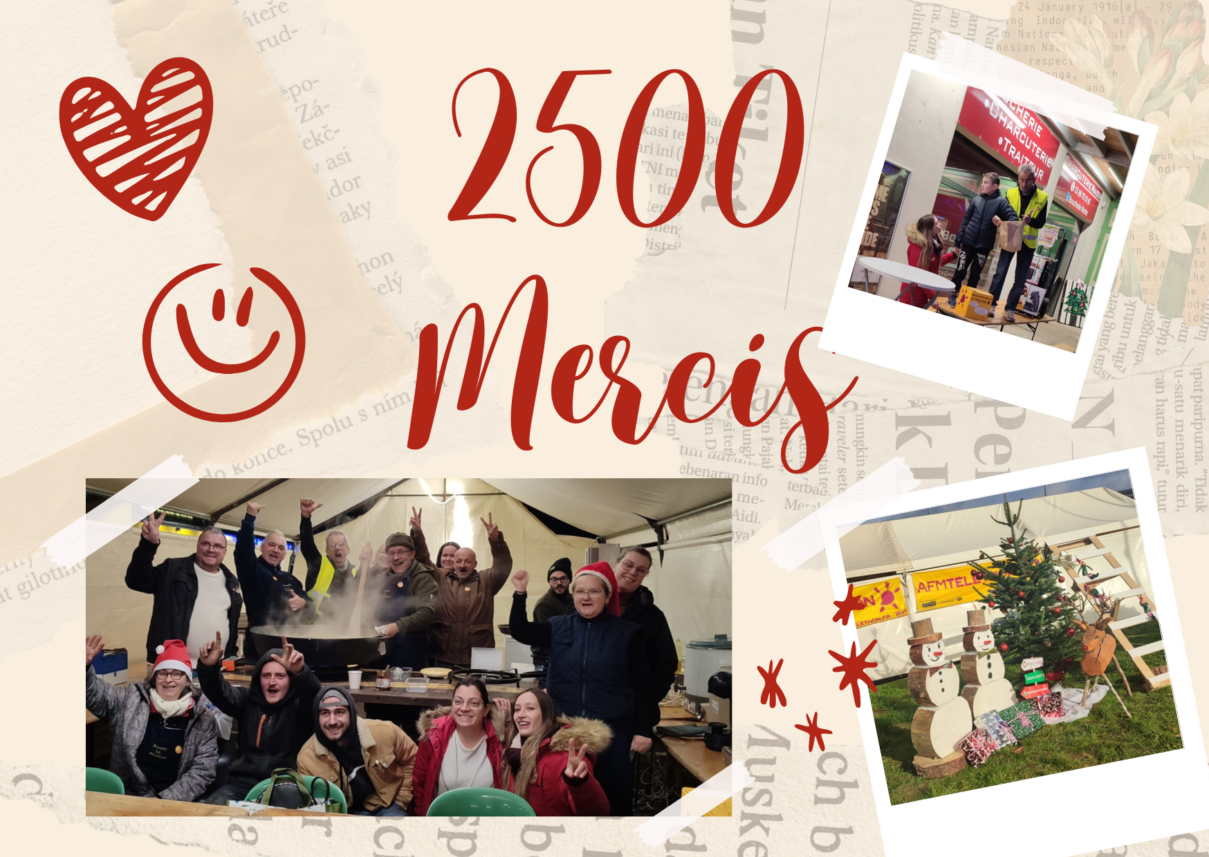 Remerciement téléthon