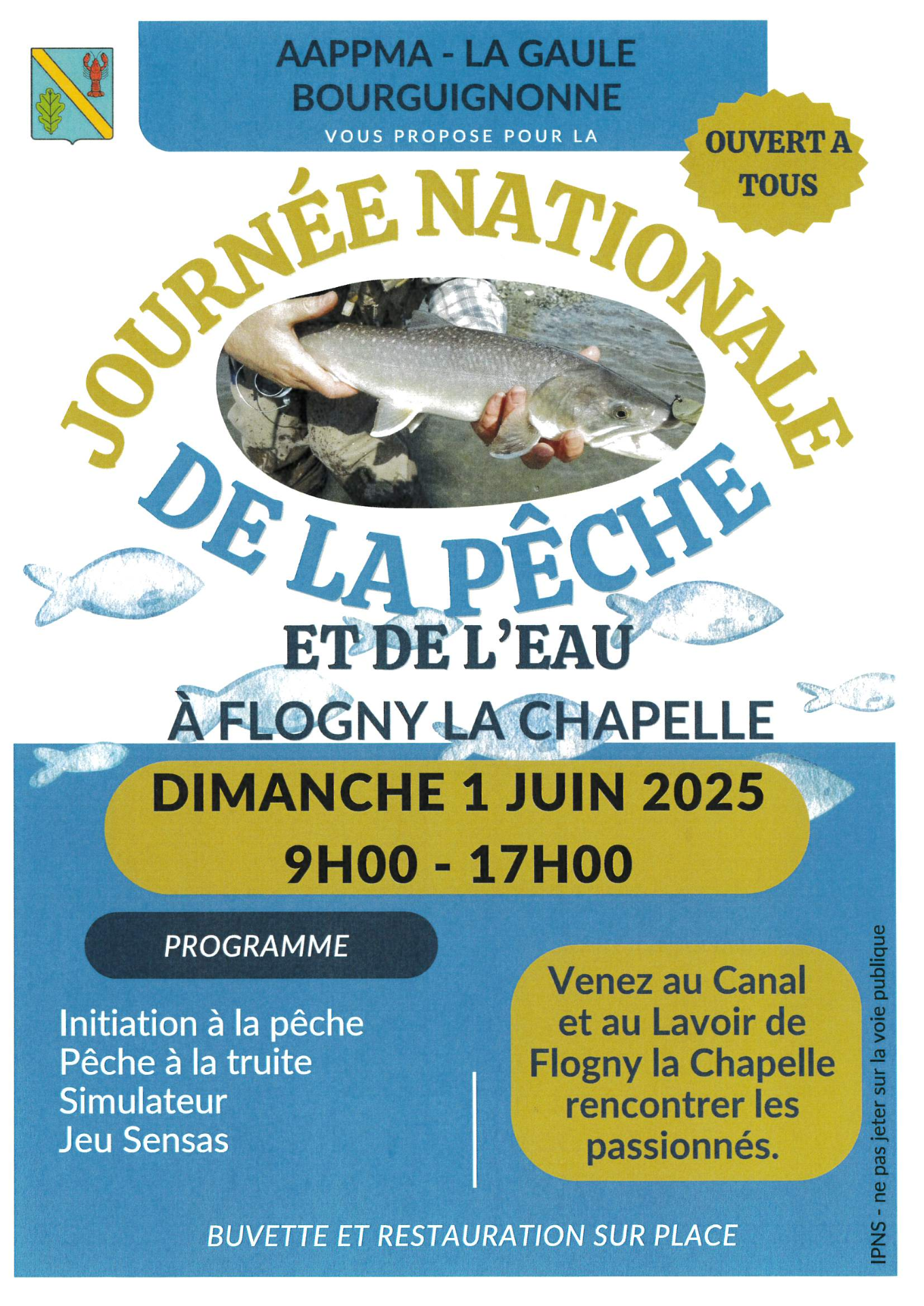Journée Nationale de la peche le 1er juin