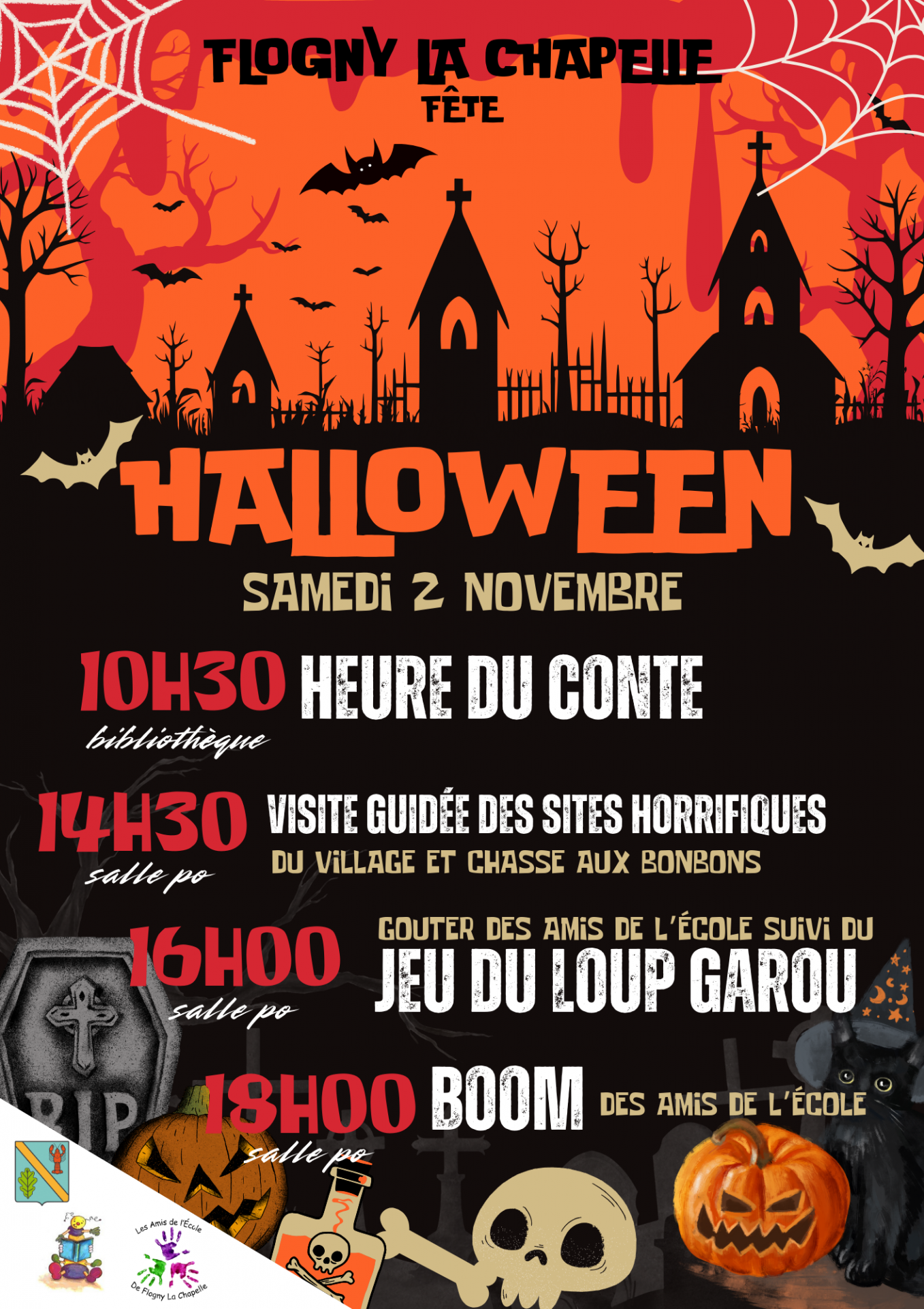 FLOGNY LA CHAPELLE fête HALLOWEEN le samedi 2 novembre